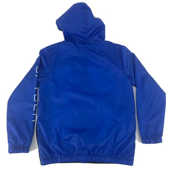Men's Spyder Full Zip Hooded Optic Water Resistant Jacket Royal Blue Medium NWT - Picture 6 of 6